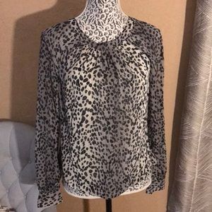 Jennifer López blouse print Small sheer